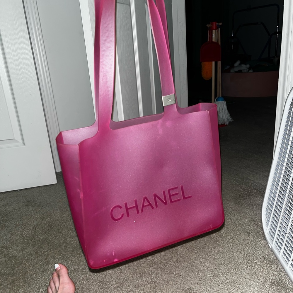 Authentic Chanel jelly tote great condition
